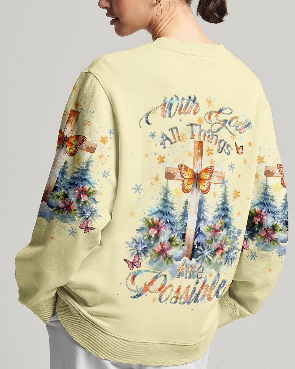 With God All Things Are Possible Women's All Over Print Shirt - Yhdu3110231