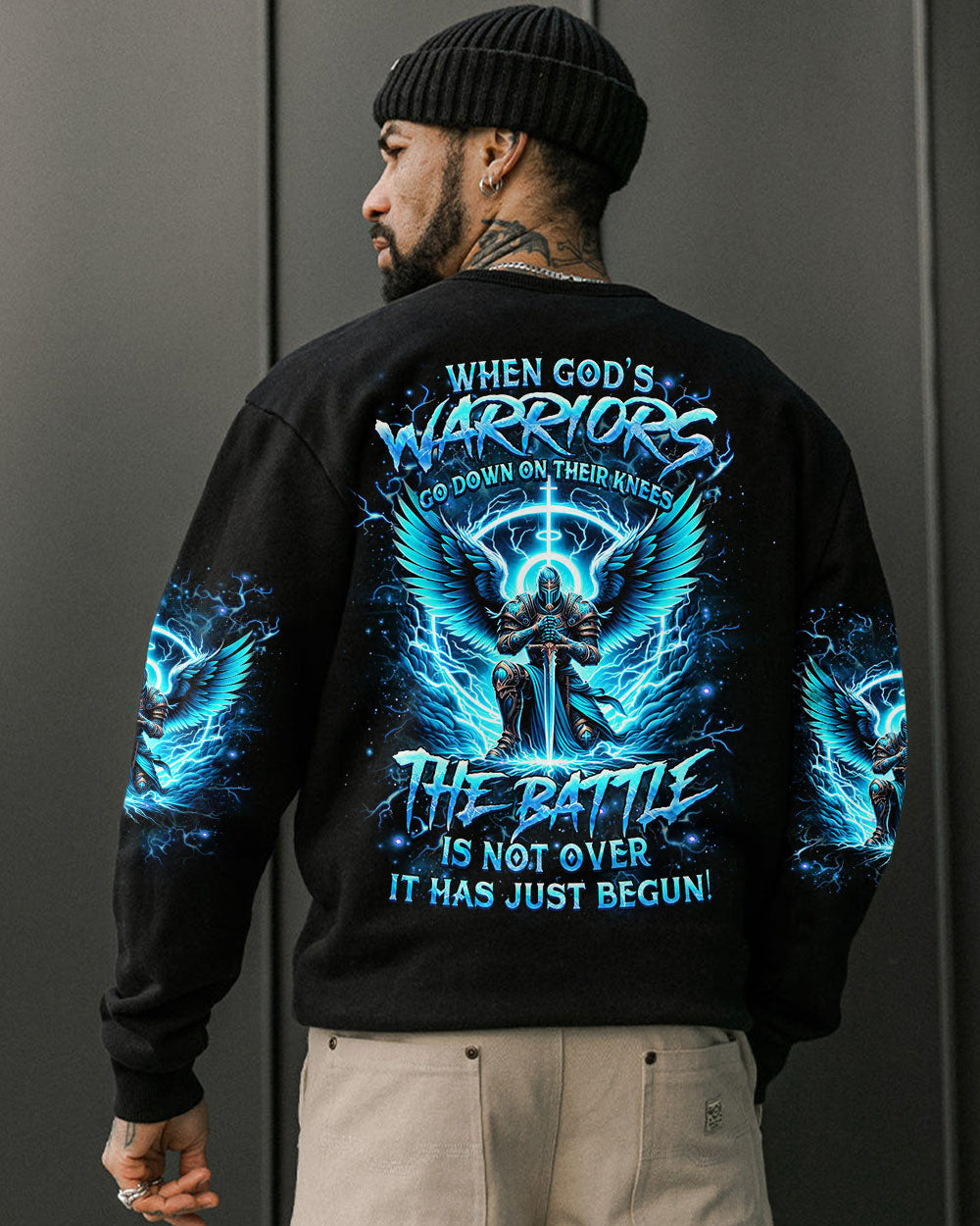 When God's Warriors Go Down On Their Knees Men's All Over Print Shirt - Yhhn0503244