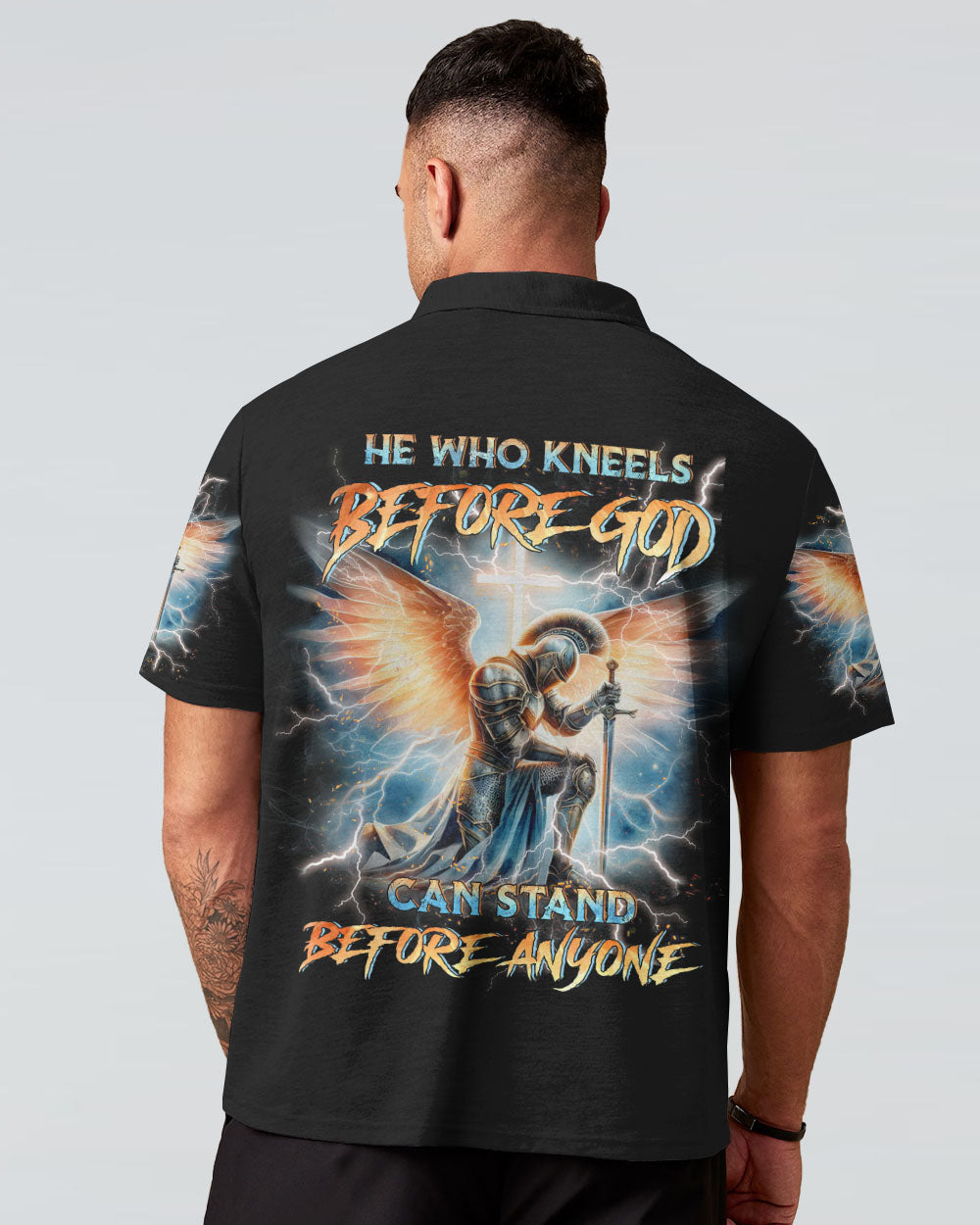 He Who Kneels Before God Warrior Men's All Over Print Shirt - Yhhn0812234