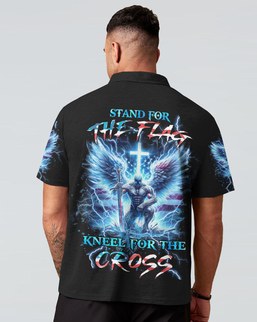 Stand For The Flag Kneel For The Cross Men's All Over Print Shirt - Yhhn1212234