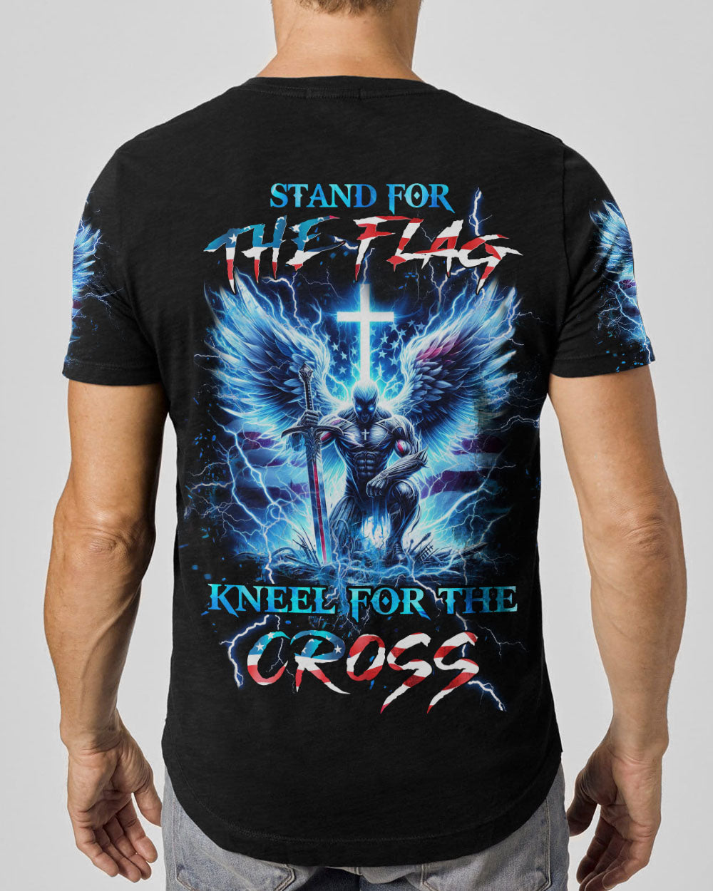 Stand For The Flag Kneel For The Cross Men's All Over Print Shirt - Yhhn1212234