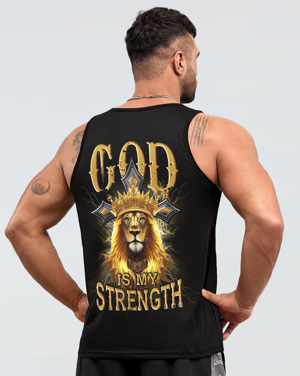 God Is My Strength Men's All Over Print Shirt - Yhlh2209234