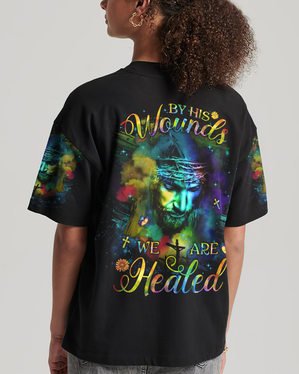 By His Wounds We Are Healed Women's All Over Print Shirt - Yhlh2909233