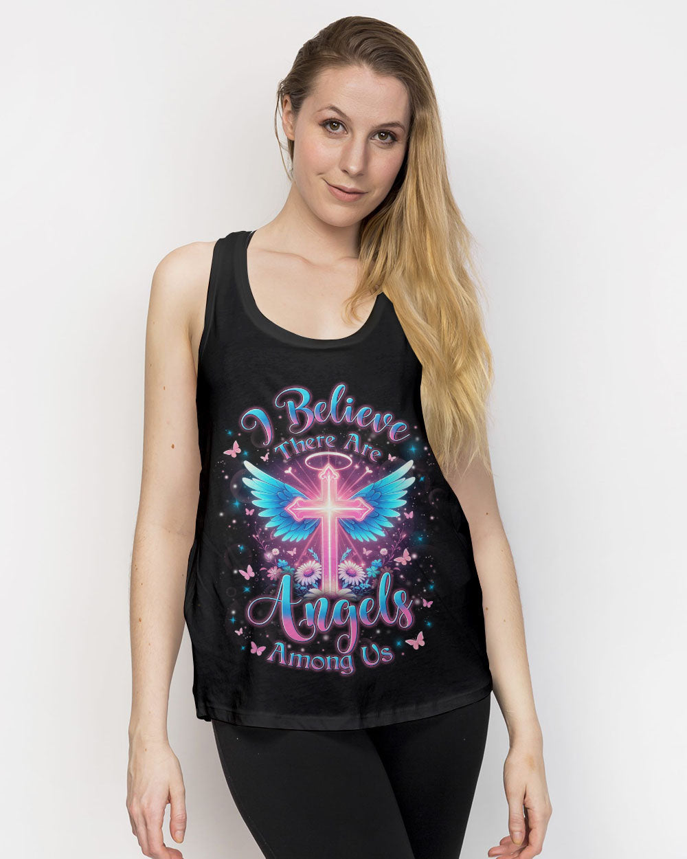 I Believe There Are Angels Among Us Women's All Over Print Shirt - Yhln0812232