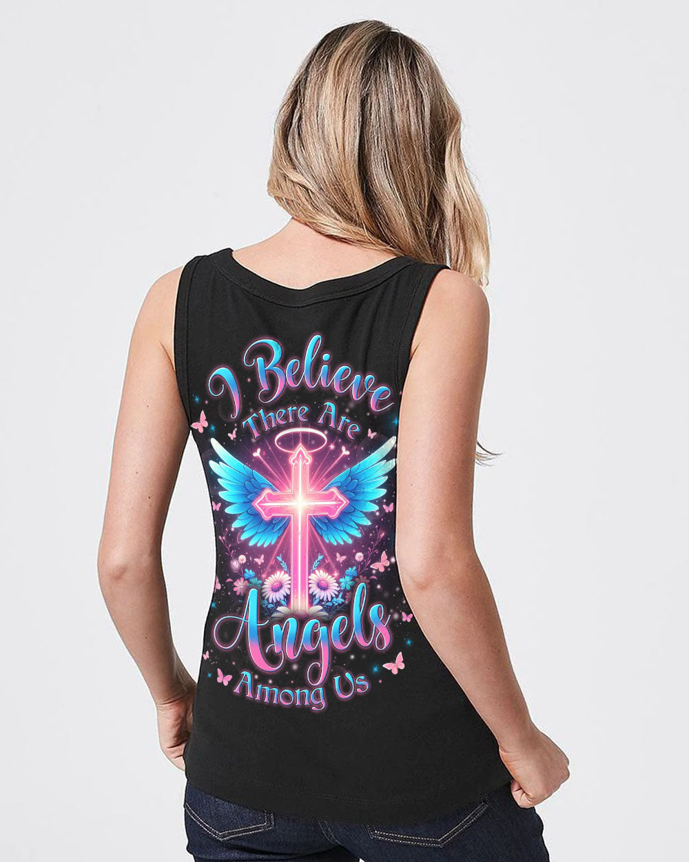 I Believe There Are Angels Among Us Women's All Over Print Shirt - Yhln0812232