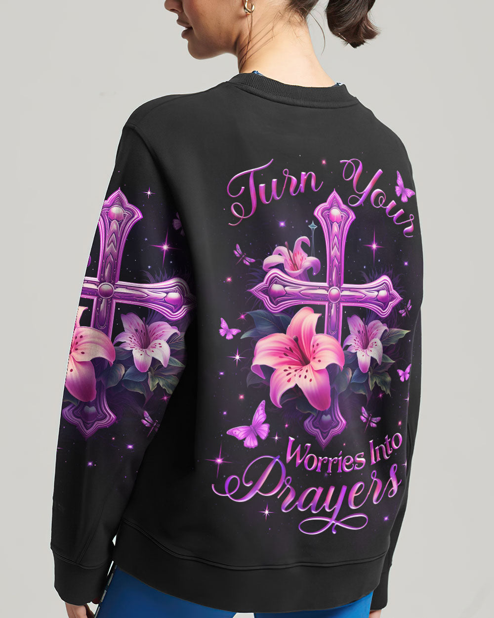 Turn Your Worries Into Prayers Women's All Over Print Shirt - Yhlt1511233