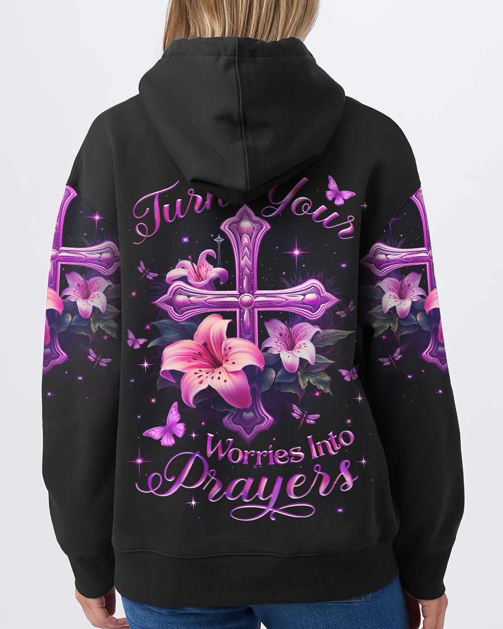 Turn Your Worries Into Prayers Women's All Over Print Shirt - Yhlt1511233