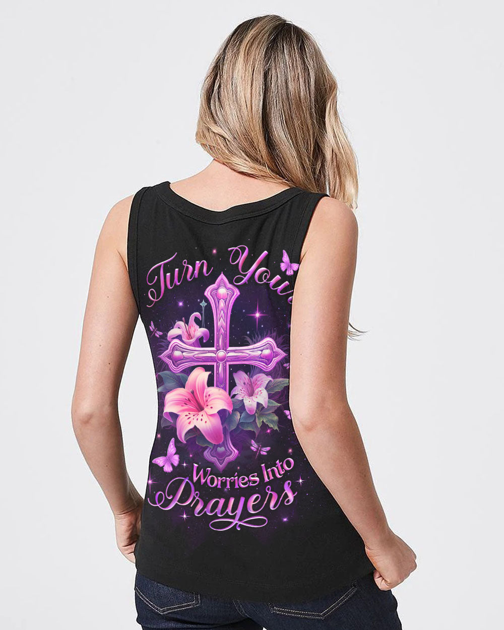 Turn Your Worries Into Prayers Women's All Over Print Shirt - Yhlt1511233