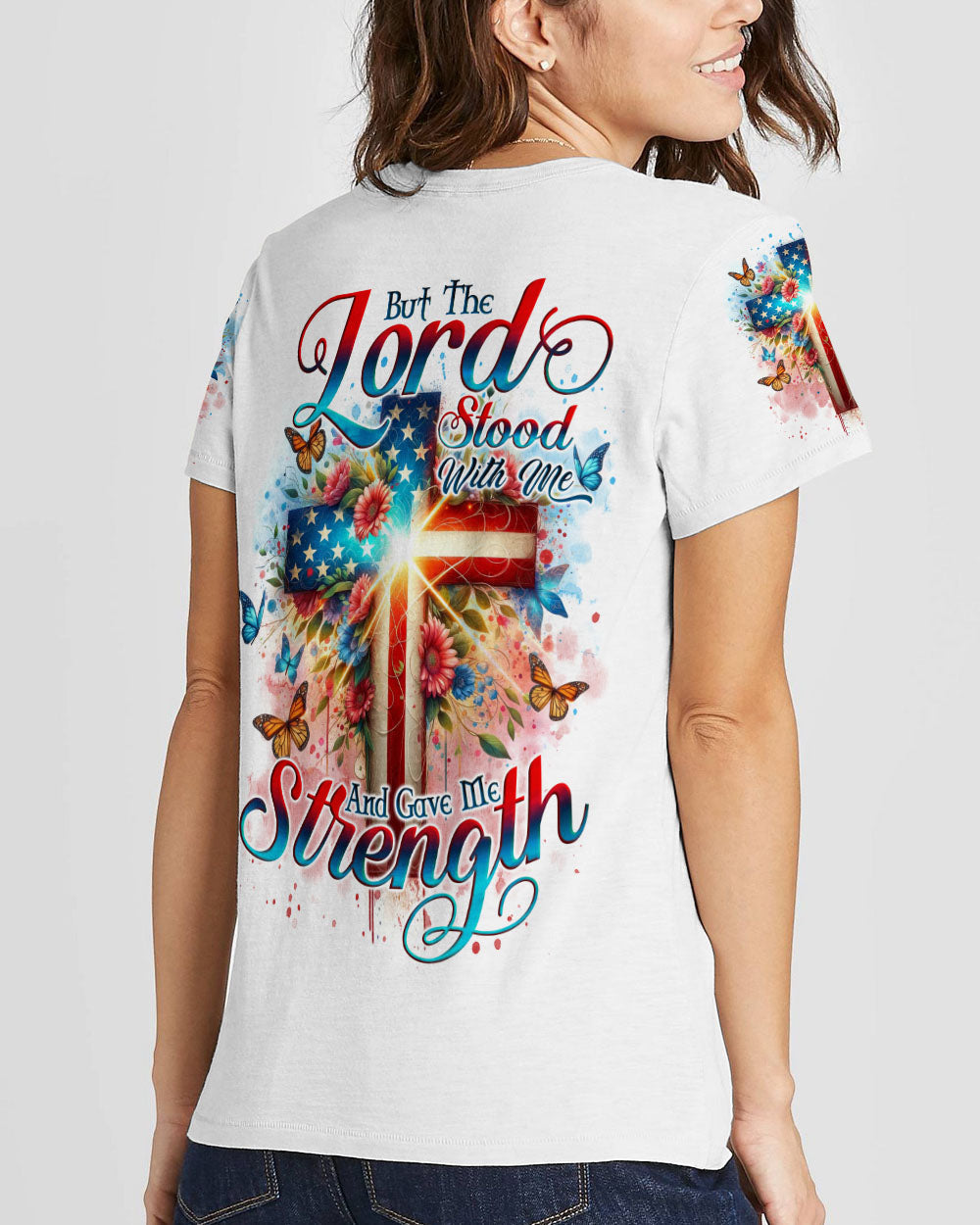 Lord Stood With Me Cross Women's All Over Print Shirt - Tlno0203241