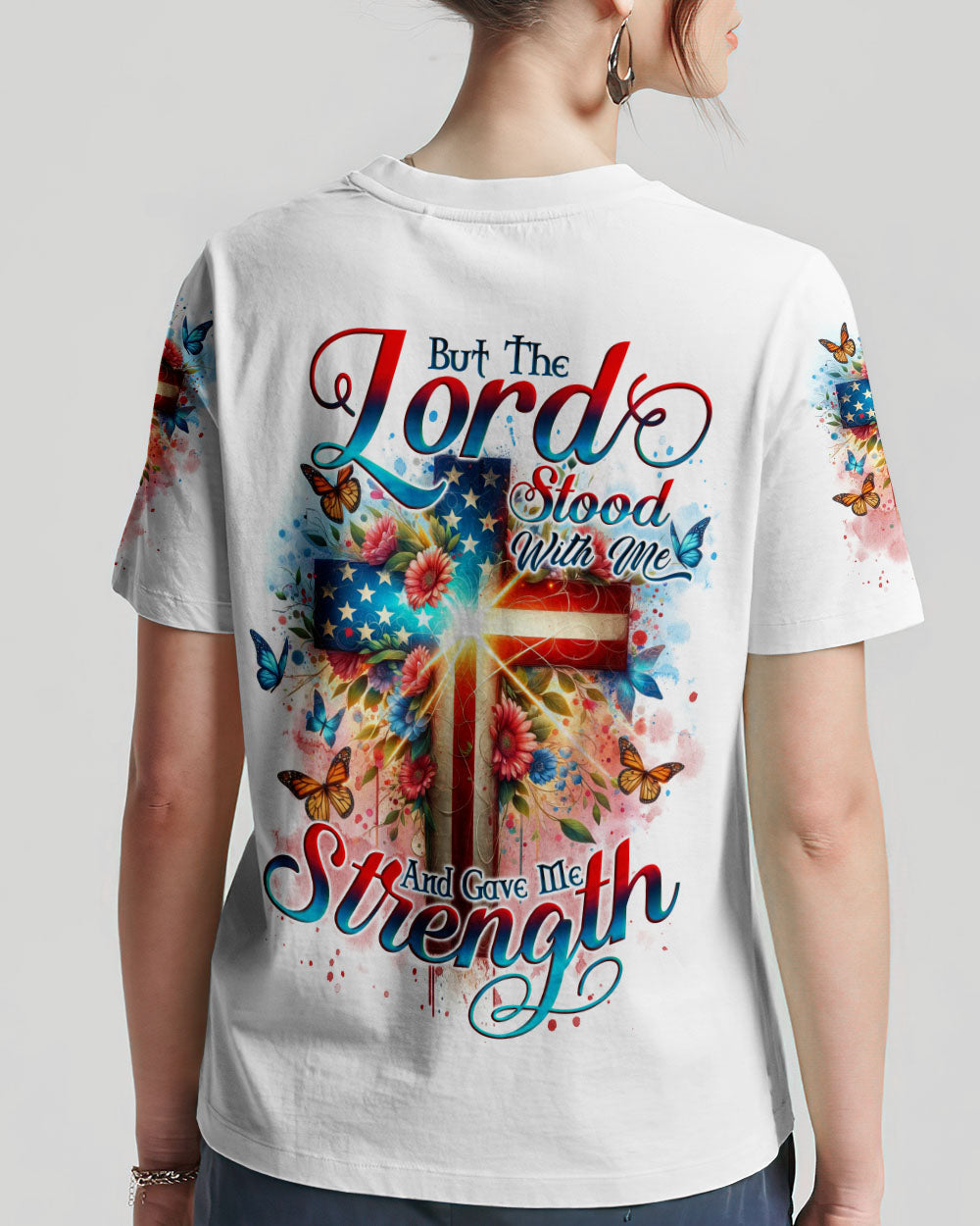 Lord Stood With Me Cross Women's All Over Print Shirt - Tlno0203241