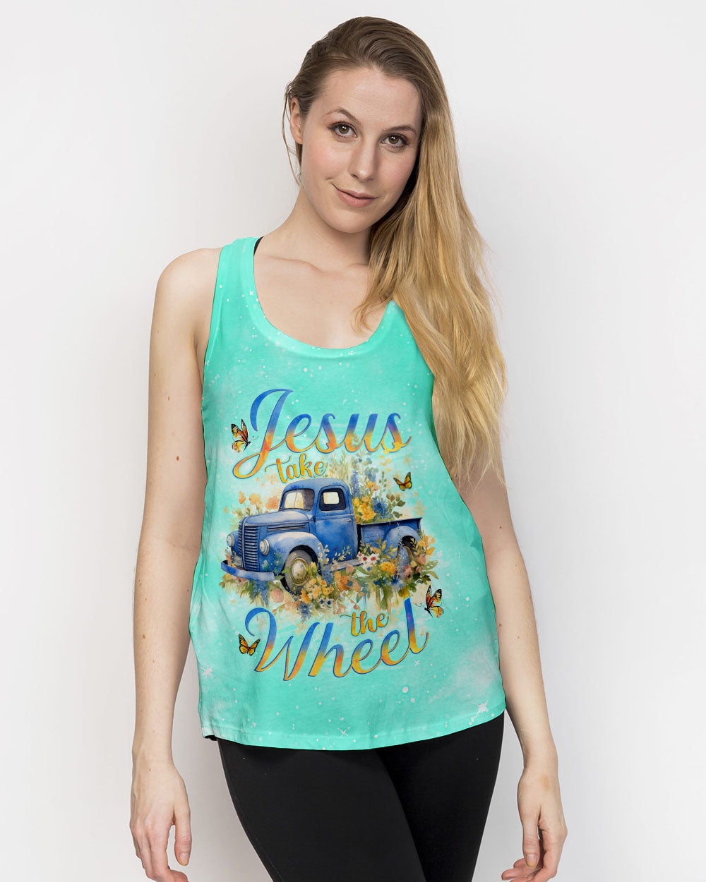 Jesus Take The Wheel Truck Women's All Over Print Shirt - Tlno0212233