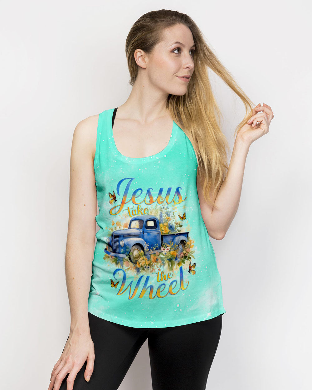 Jesus Take The Wheel Truck Women's All Over Print Shirt - Tlno0212233