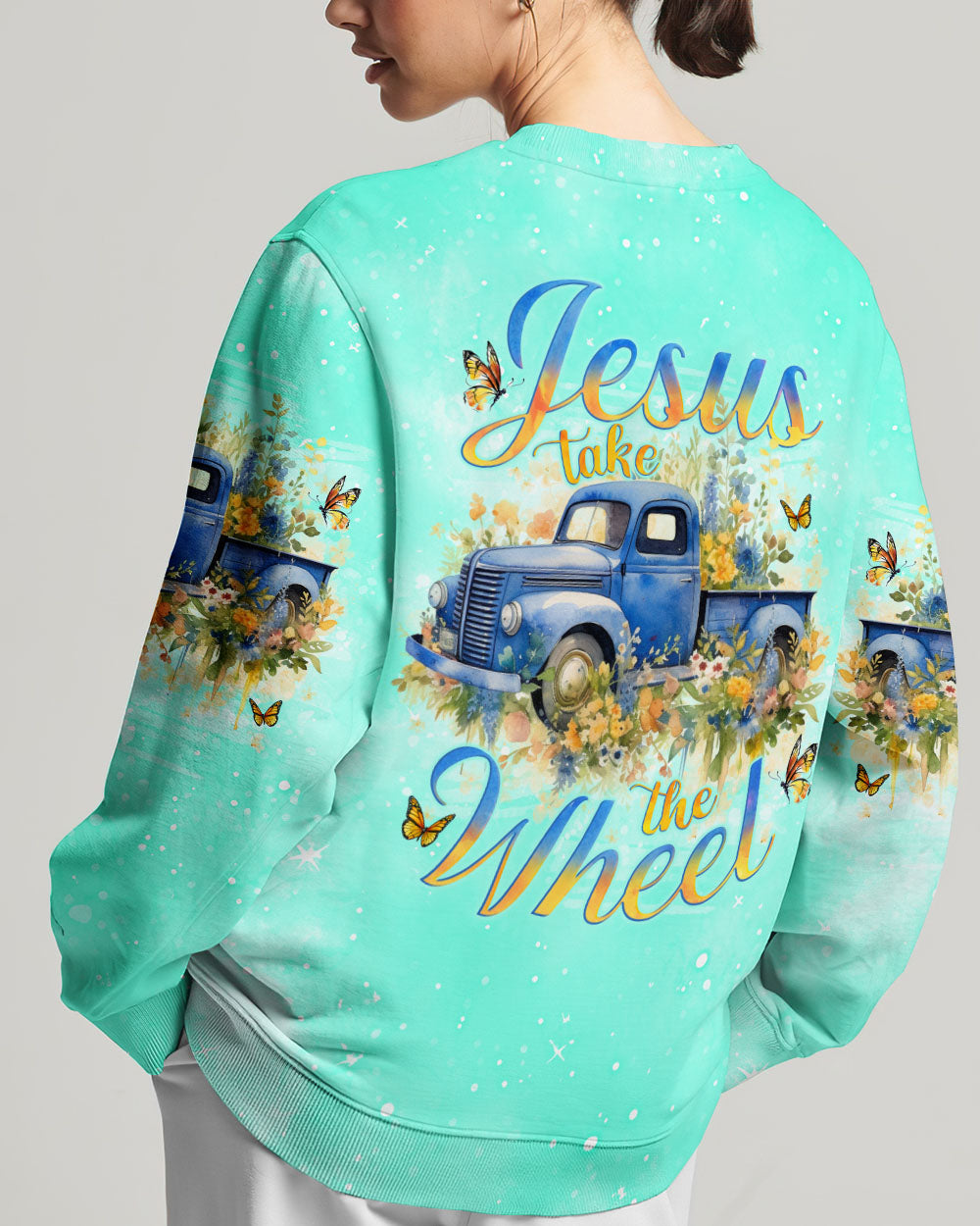 Jesus Take The Wheel Truck Women's All Over Print Shirt - Tlno0212233