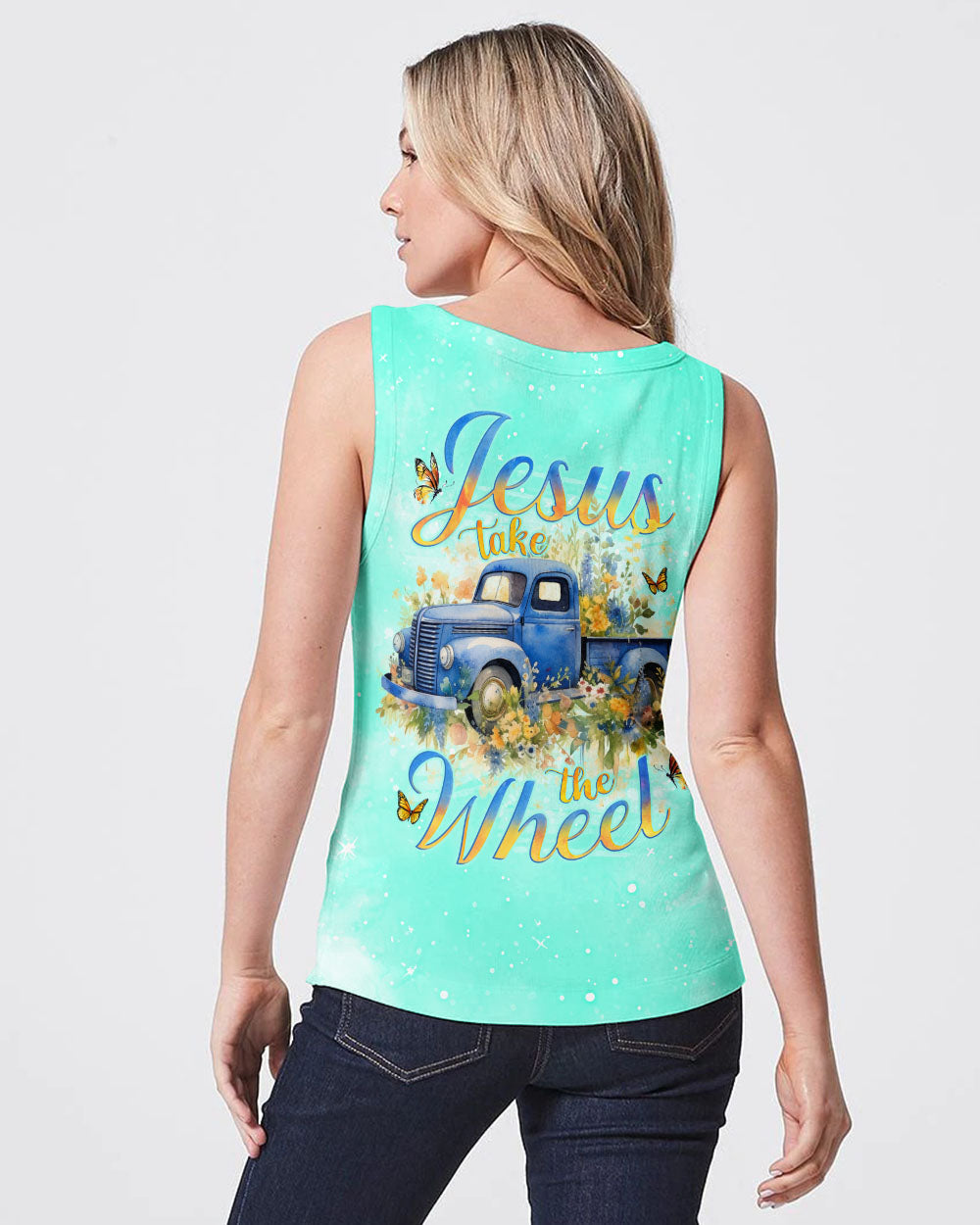 Jesus Take The Wheel Truck Women's All Over Print Shirt - Tlno0212233