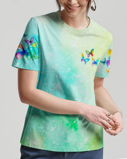 Faith Hope Love Butterfly Watercolor Women's All Over Print Shirt - Tlno0809234