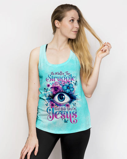 Keep Your Eyes On Jesus Women's All Over Print Shirt - Tlno1110234