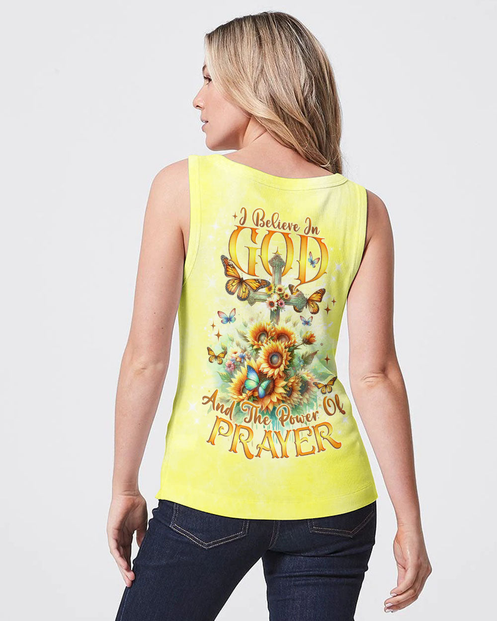 I Believe In God Sunflower Women's All Over Print Shirt - Tlno1111234