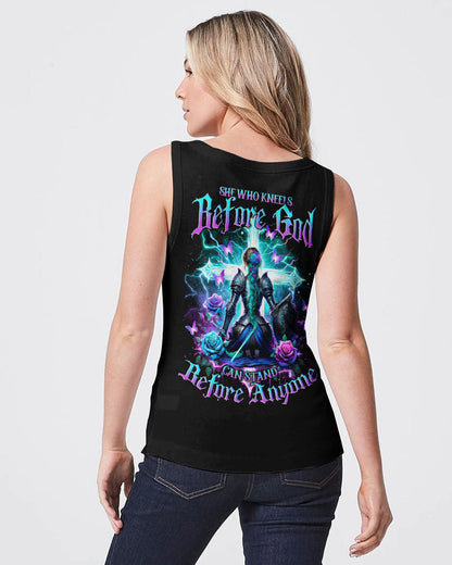 She Who Kneels Before God Warrior Cross Women's All Over Print Shirt - Tlno1201243