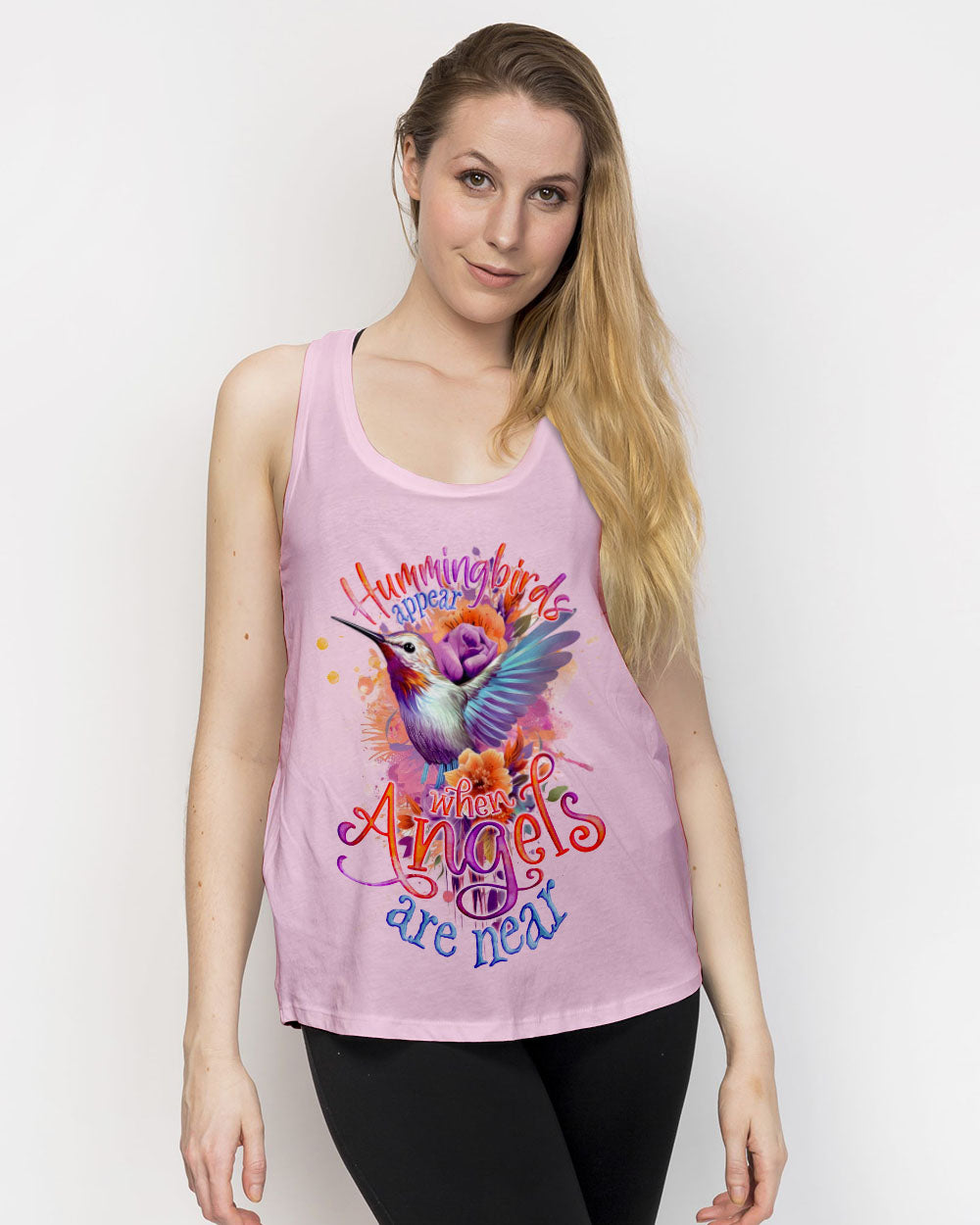 When Hummingbirds Appear Angels Are Near Women's All Over Print Shirt - Tlno1208234