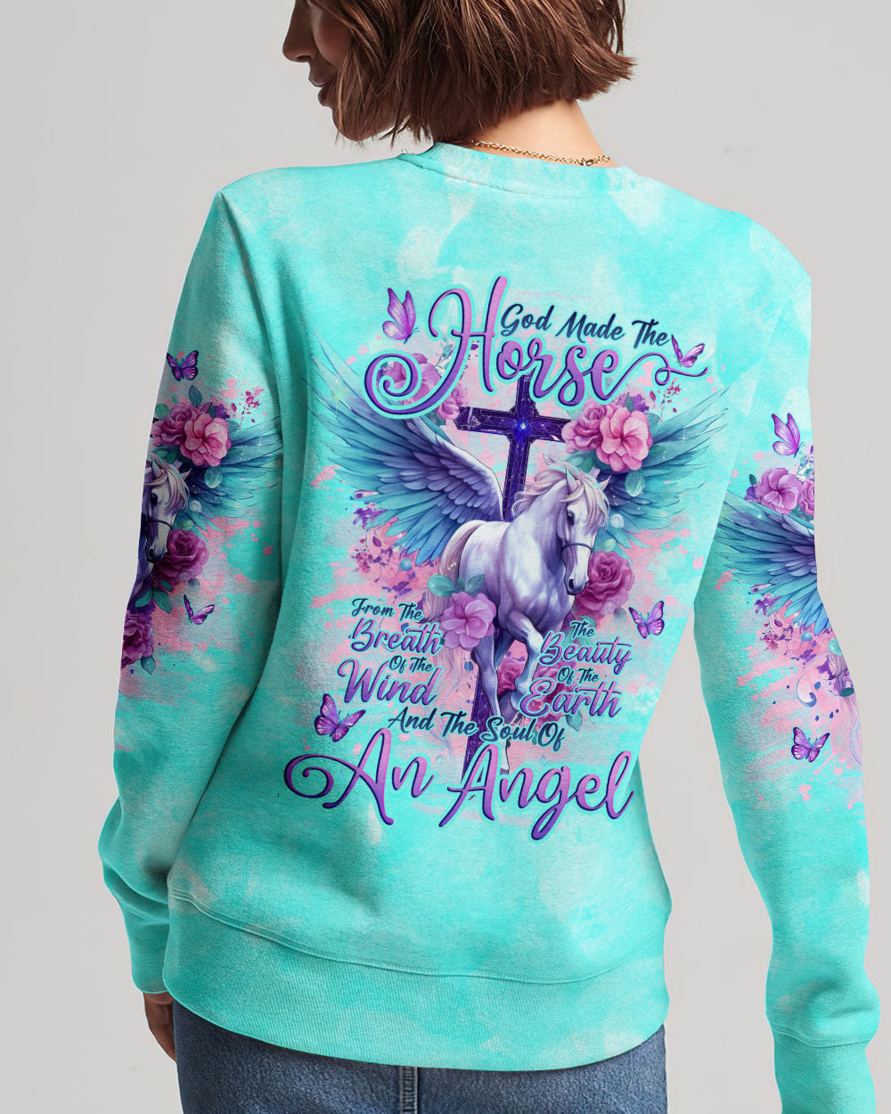 God Made The Horse Women's All Over Print Shirt - Tlno1310234