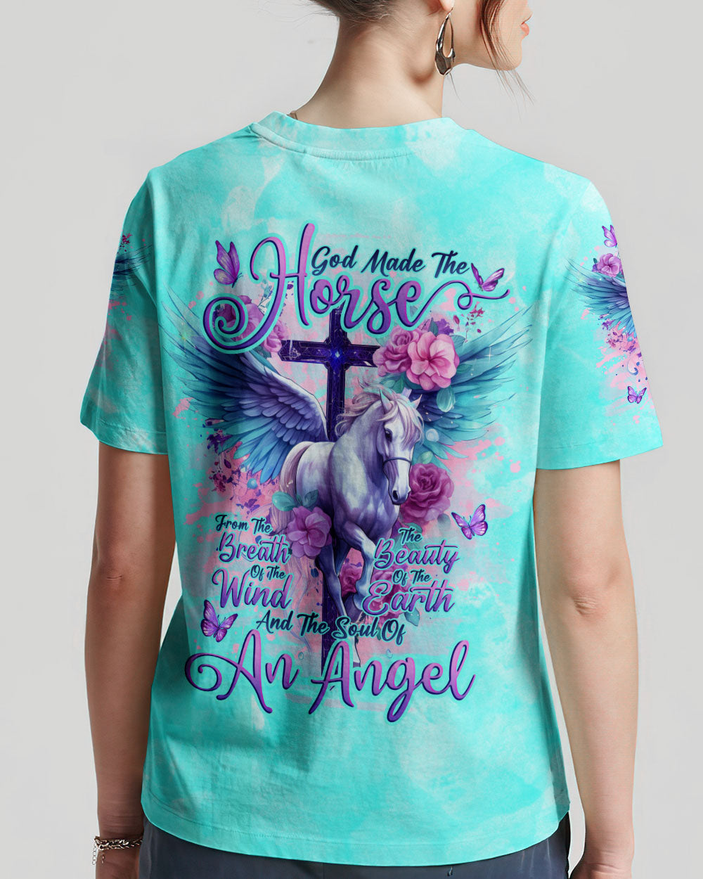 God Made The Horse Women's All Over Print Shirt - Tlno1310234