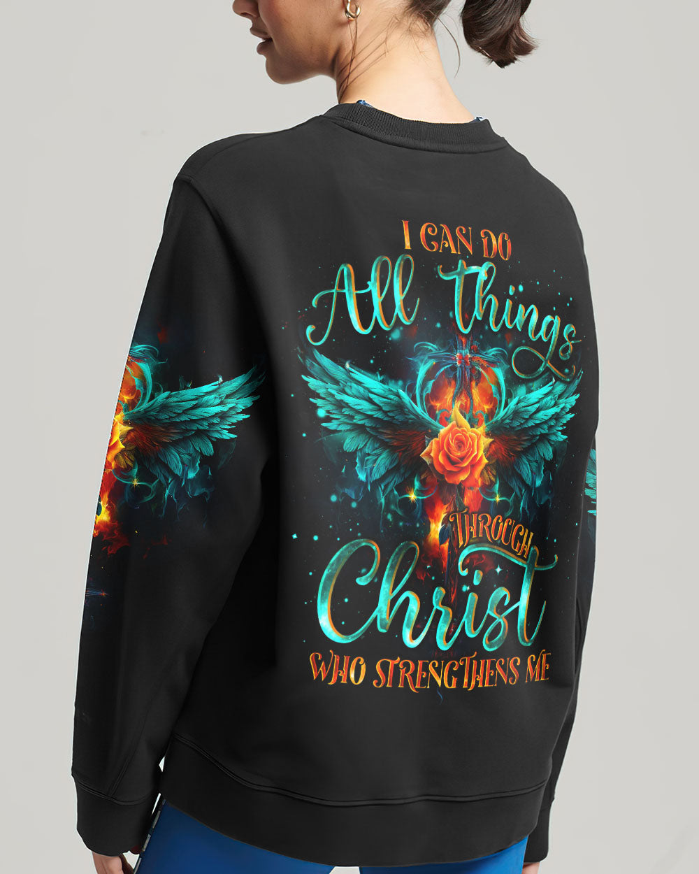 I Can Do All Things Through Christ Wings Women's All Over Print Shirt - Tlno1610234