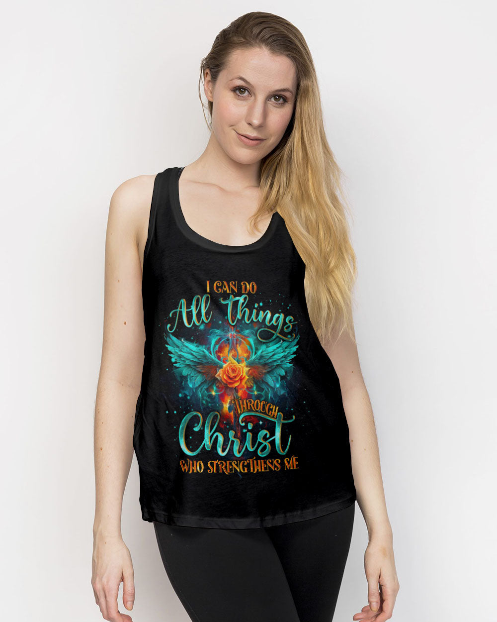 I Can Do All Things Through Christ Wings Women's All Over Print Shirt - Tlno1610234