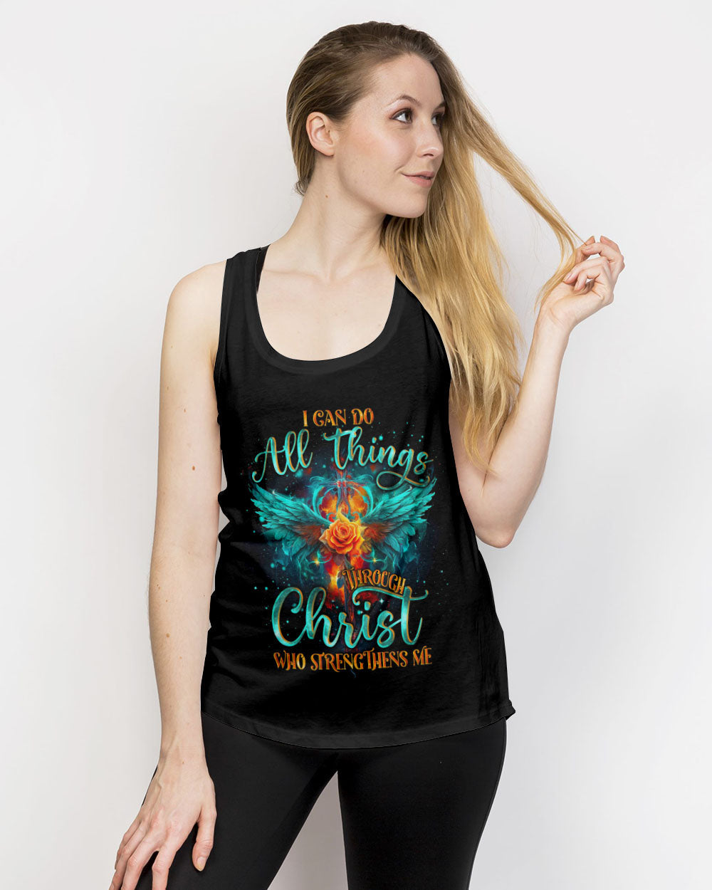 I Can Do All Things Through Christ Wings Women's All Over Print Shirt - Tlno1610234