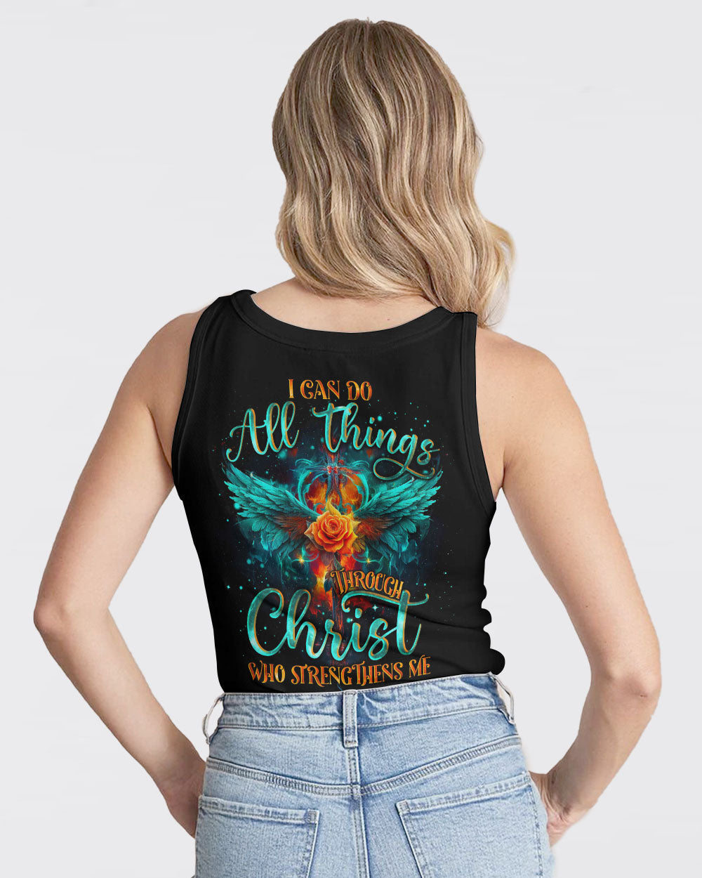 I Can Do All Things Through Christ Wings Women's All Over Print Shirt - Tlno1610234