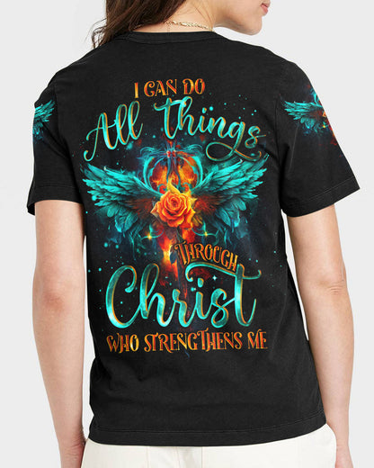 I Can Do All Things Through Christ Wings Women's All Over Print Shirt - Tlno1610234