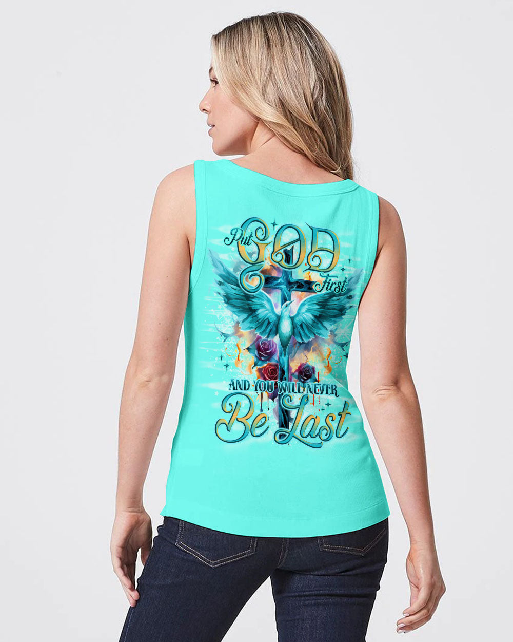 Put God First Women's All Over Print Shirt - Tlno1710233