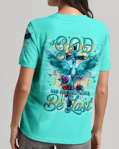 Put God First Women's All Over Print Shirt - Tlno1710233