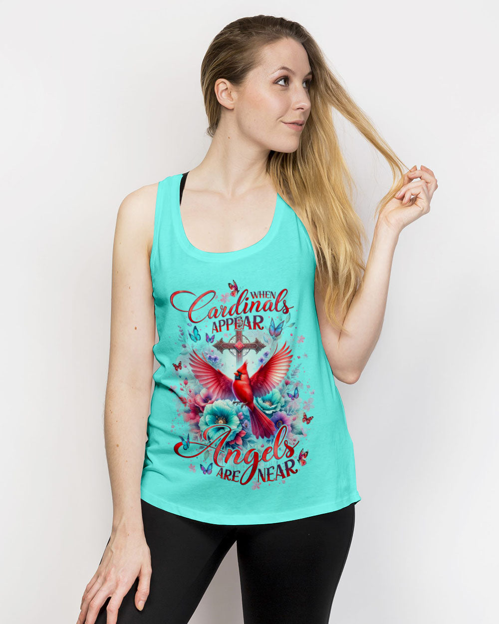 When Cardinals Appear Angels Are Near Women's All Over Print Shirt - Tlno1912234