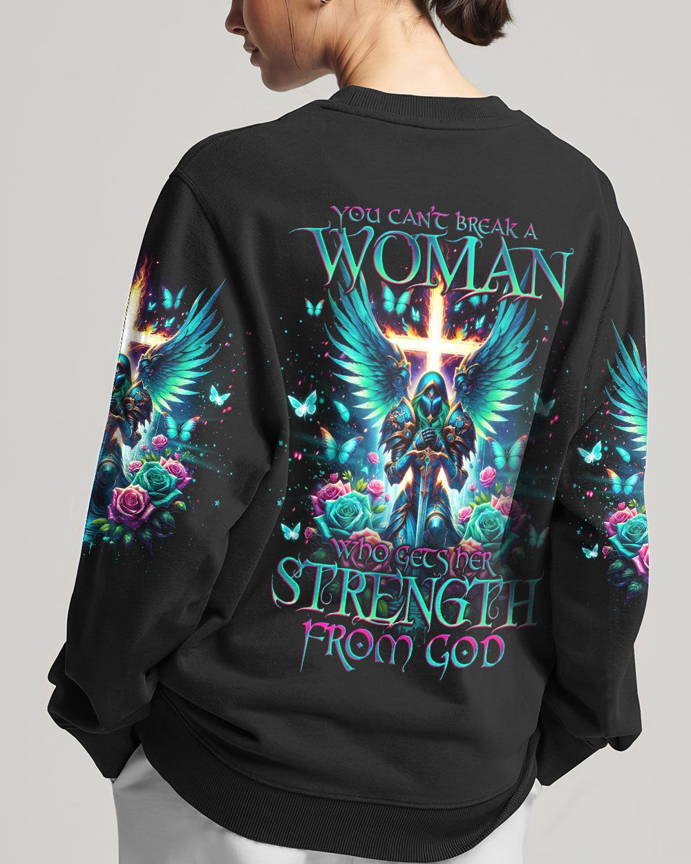 You Can't Break A Woman Warrior Women's All Over Print Shirt - Tlno2201242