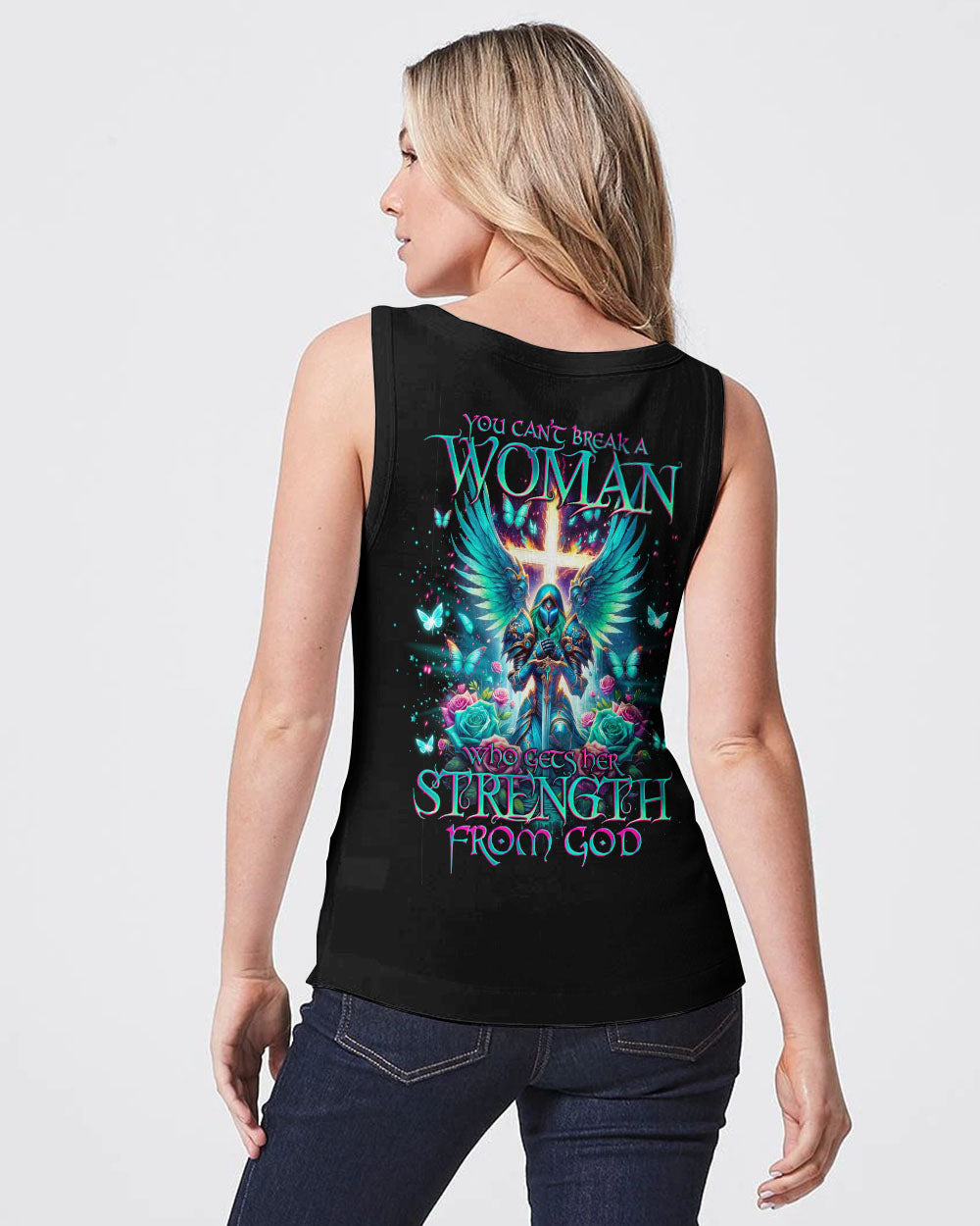 You Can't Break A Woman Warrior Women's All Over Print Shirt - Tlno2201242