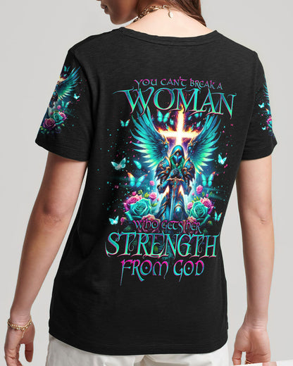 You Can't Break A Woman Warrior Women's All Over Print Shirt - Tlno2201242