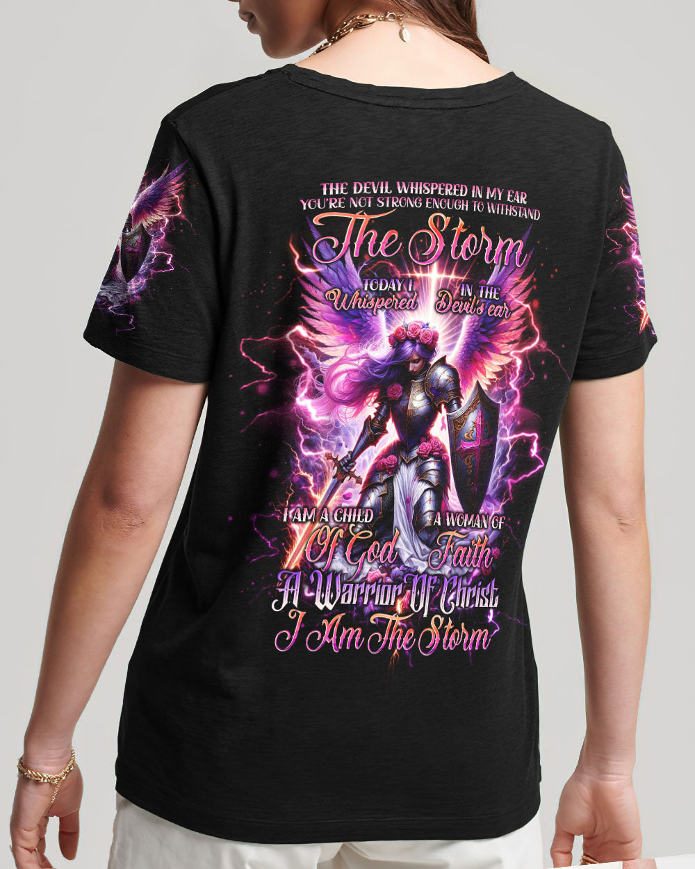 I Am The Storm Warrior Women's All Over Print Shirt - Tlno2710236