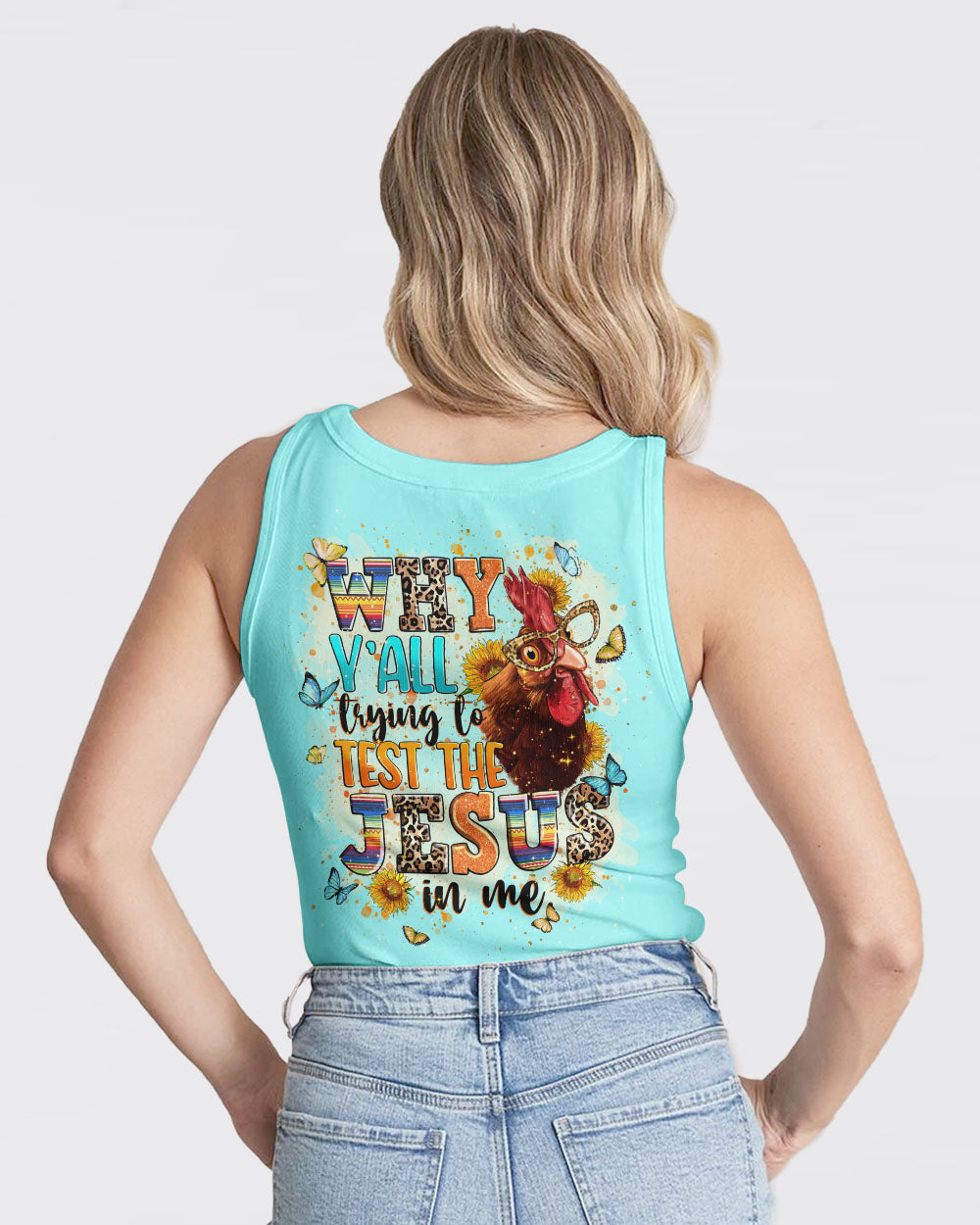 Why Y'all Trying To Test The Jesus In Me Women's All Over Print Shirt - Tlnt0103243