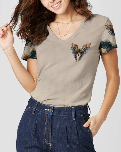 I Can Do All Things Through Christ Wings Women's All Over Print Shirt - Tlnt0408231