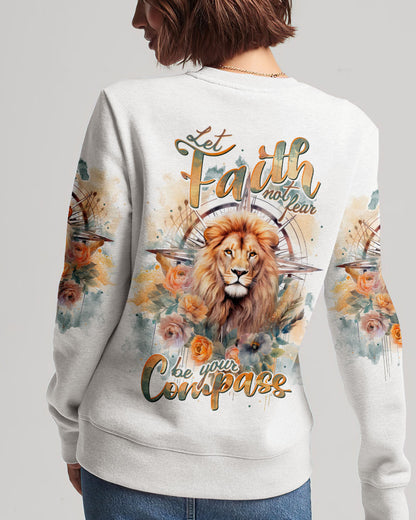 Let Faith Be Your Compass Lion Women's All Over Print Shirt - Tlnt0510233