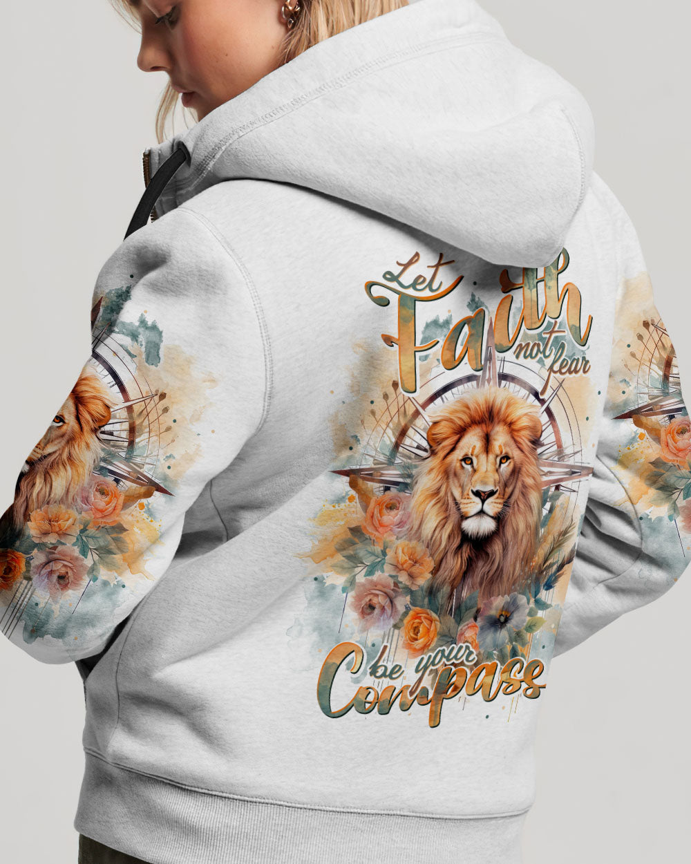 Let Faith Be Your Compass Lion Women's All Over Print Shirt - Tlnt0510233