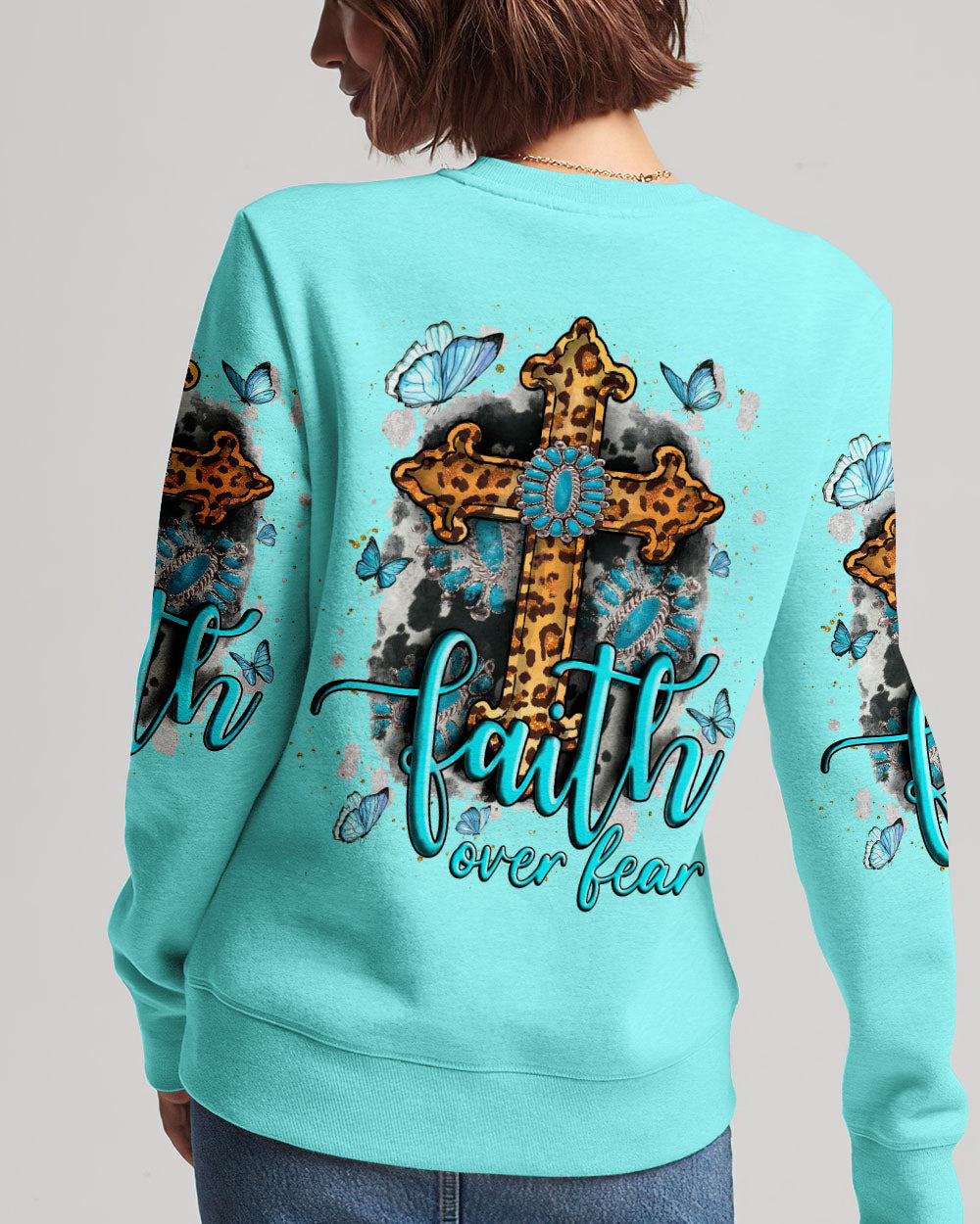 Faith Over Fear Women's All Over Print Shirt - Tlnt0709234