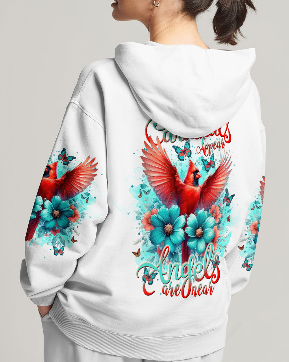 When Cardinals Appear Angels Are Near Women's All Over Print Shirt - Tlnt0812234