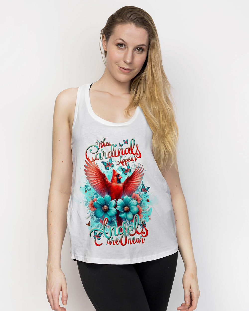 When Cardinals Appear Angels Are Near Women's All Over Print Shirt - Tlnt0812234