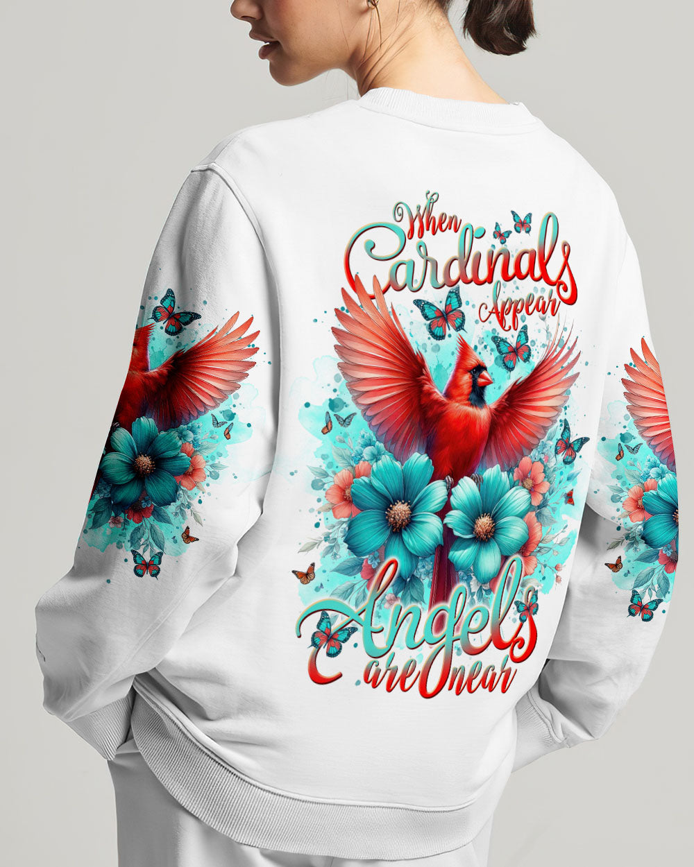 When Cardinals Appear Angels Are Near Women's All Over Print Shirt - Tlnt0812234