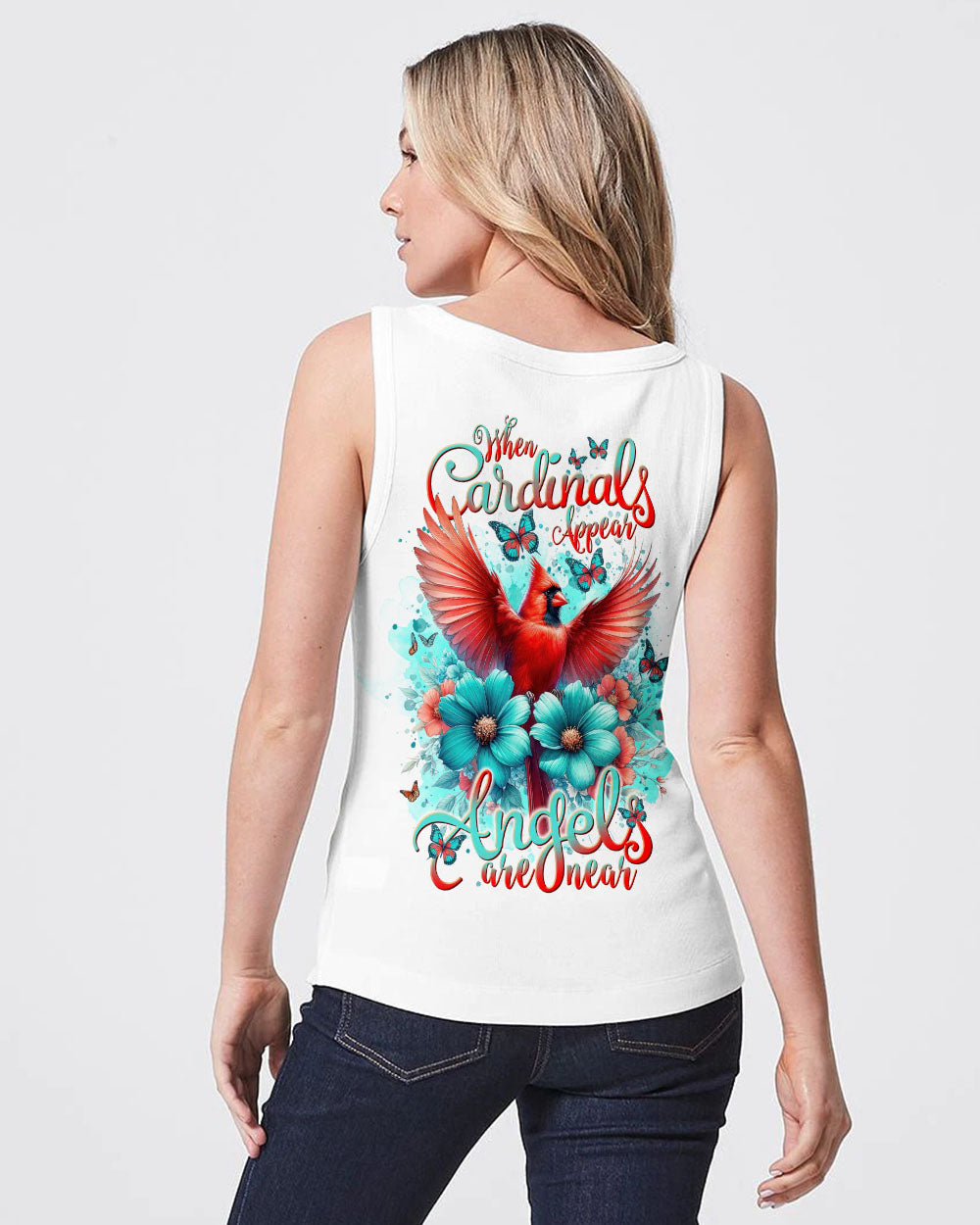 When Cardinals Appear Angels Are Near Women's All Over Print Shirt - Tlnt0812234