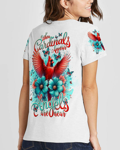 When Cardinals Appear Angels Are Near Women's All Over Print Shirt - Tlnt0812234