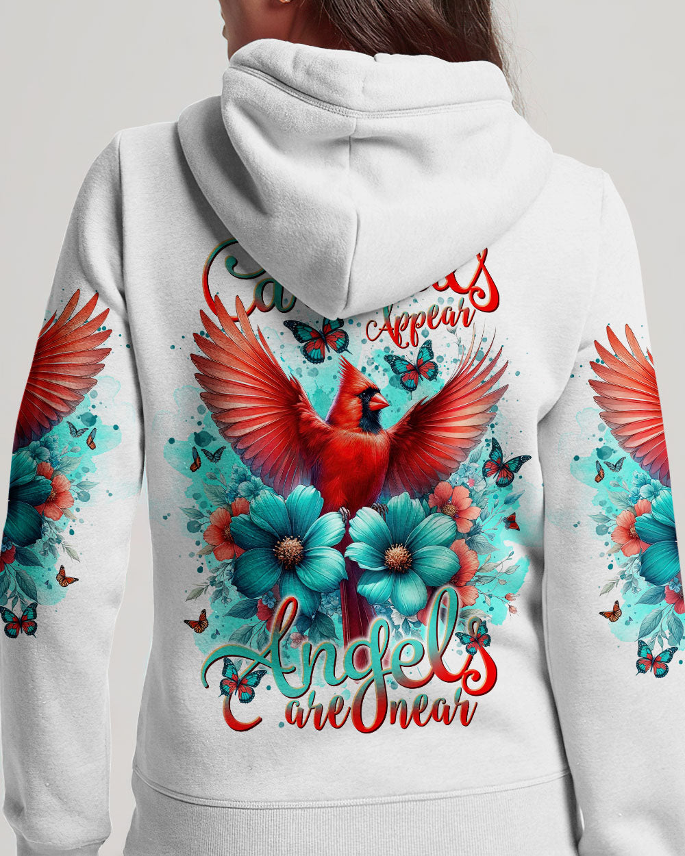 When Cardinals Appear Angels Are Near Women's All Over Print Shirt - Tlnt0812234