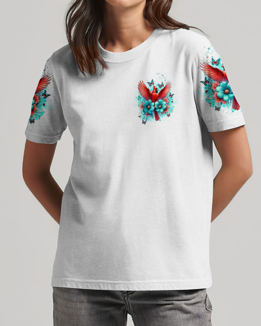 When Cardinals Appear Angels Are Near Women's All Over Print Shirt - Tlnt0812234