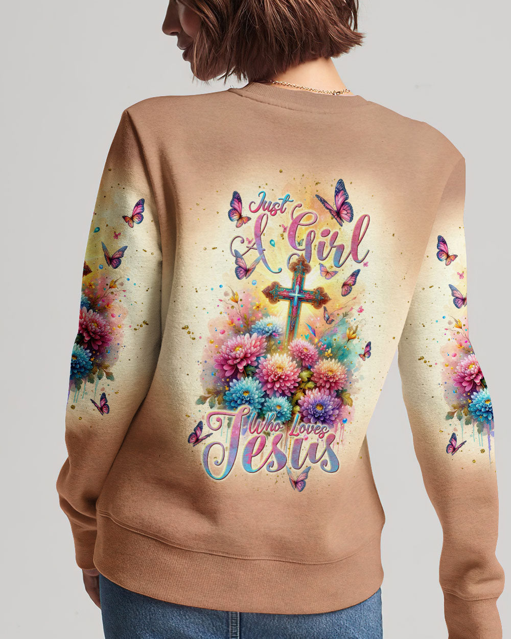 Just A Girl Who Loves Jesus Women's All Over Print Shirt - Tlnt1011234